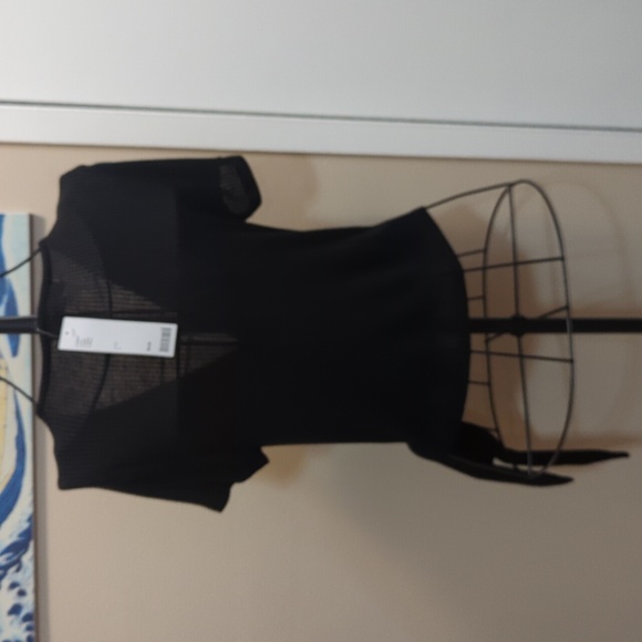 Cropped wrap t-shirt, ribbed - Picture 3 of 7